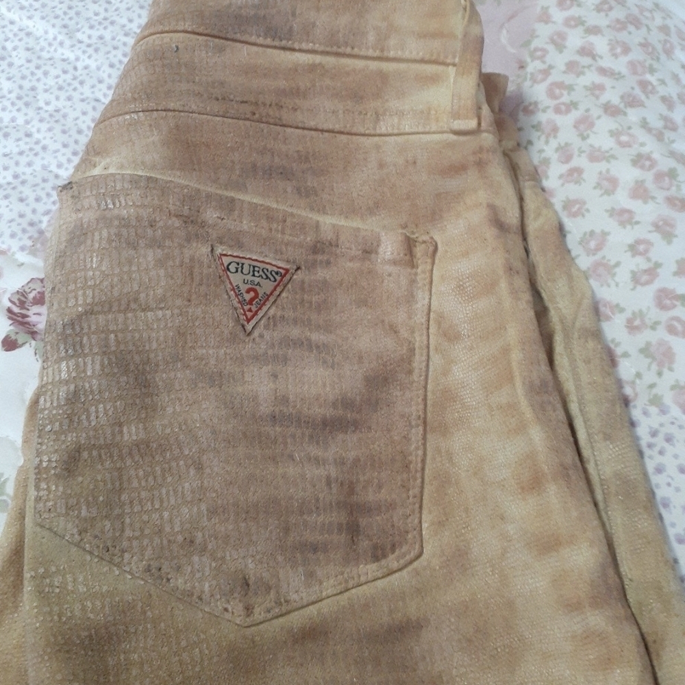 Guess Brown Textured Jeans
